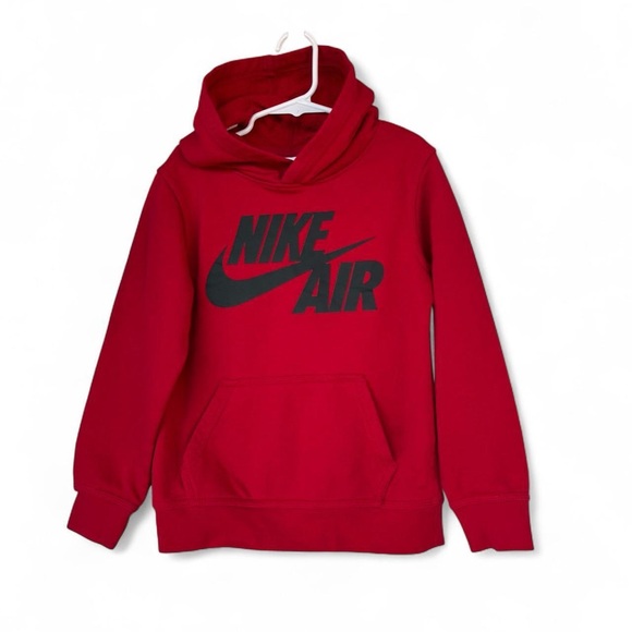 Nike Kids Red Hoodie with Logo - Picture 1 of 3